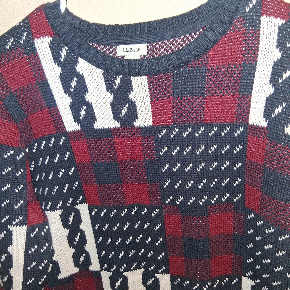 Ll Bean Beans Heritage Soft Patchwork Plaid Cotto… - image 4